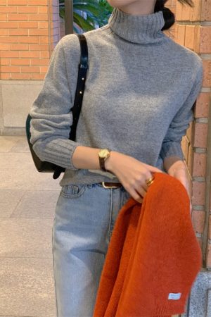 2025 Autumn/Winter Korean Style Wool Knitted Scarf - Cozy Warm Fashion Accessory for Fall and Winter