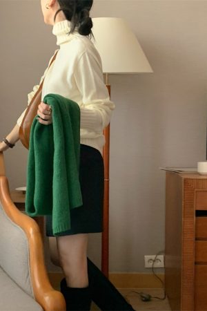 2025 Autumn/Winter Korean Style Wool Knitted Scarf - Cozy Warm Fashion Accessory for Fall and Winter