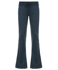 2025 Autumn/Winter Street Style Hooded Sweatshirt Jacket & Color Block Flared Knit Pants Set