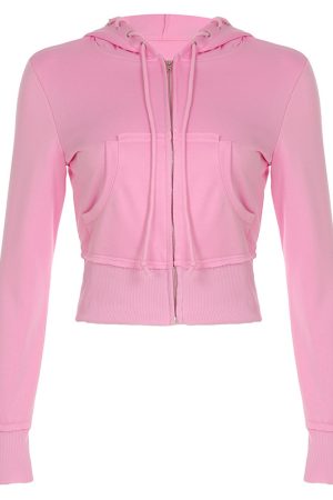 2025 Autumn/Winter Street Style Hooded Sweatshirt Jacket & Color Block Flared Knit Pants Set