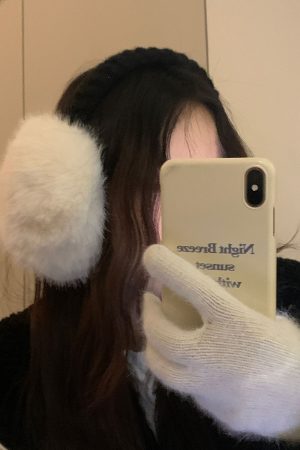 2025 Cute Solid Color Plush Warm Ear Muffs - Versatile Cold-Resistant Ear Warmers for Autumn Winter Korean Style