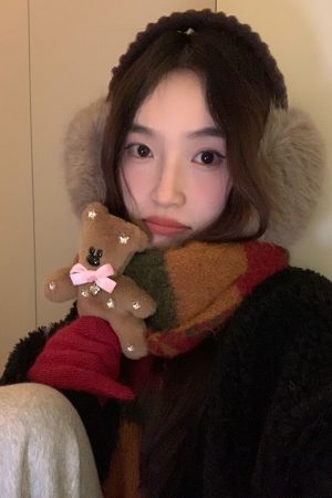 2025 Cute Solid Color Plush Warm Ear Muffs - Versatile Cold-Resistant Ear Warmers for Autumn Winter Korean Style