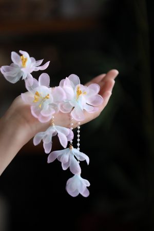 2025 High-End Tang Style Floral Hairpin - Classical National Style Hair Clip for Women, Super Fairy Hanfu Side Headpiece