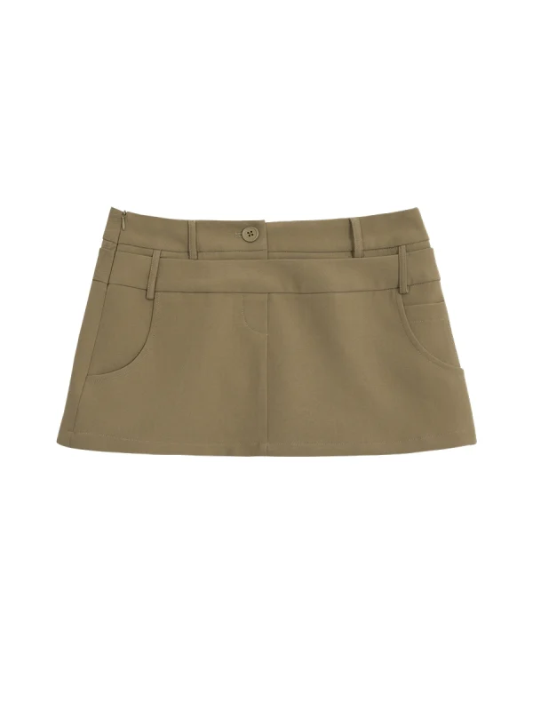 2025 Korean High-Waisted A-Line Skirt for Petite - Versatile Weekend Hub Style