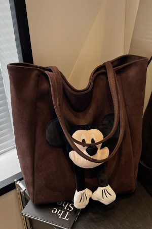 2025 Korean Style Cute Cartoon Shoulder Bag, Versatile Large Capacity Tote for Spring and Summer Commuting