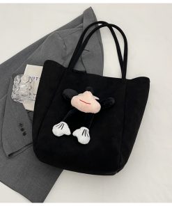 2025 Korean Style Cute Cartoon Shoulder Bag, Versatile Large Capacity Tote for Spring and Summer Commuting