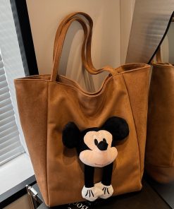 2025 Korean Style Cute Cartoon Shoulder Bag, Versatile Large Capacity Tote for Spring and Summer Commuting