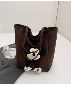 2025 Korean Style Cute Cartoon Shoulder Bag, Versatile Large Capacity Tote for Spring and Summer Commuting