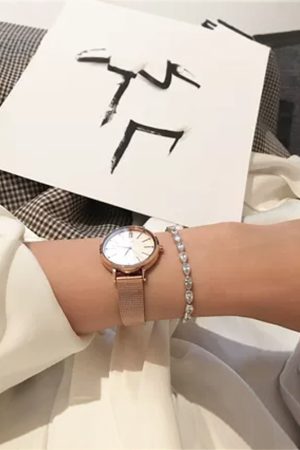 2025 Korean Style Ladies' Minimalist Double Row Sparkly Ice Crystal Bracelet with Zirconia Accents