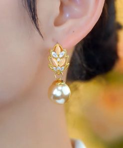 2025 New Micro-Inlaid Color-Block Maple Leaf Earrings - Unique Design Trendy Ear Studs for Fashion Lovers