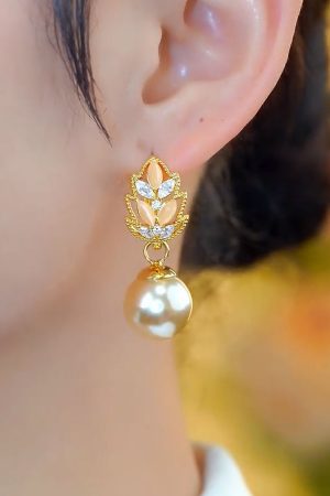 2025 New Micro-Inlaid Color-Block Maple Leaf Earrings - Unique Design Trendy Ear Studs for Fashion Lovers
