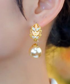 2025 New Micro-Inlaid Color-Block Maple Leaf Earrings - Unique Design Trendy Ear Studs for Fashion Lovers