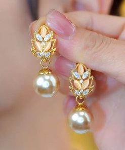 2025 New Micro-Inlaid Color-Block Maple Leaf Earrings - Unique Design Trendy Ear Studs for Fashion Lovers