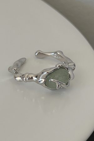2025 New Style Chinese Jade Bamboo Joint Ring for Women - Elegant Versatile High-Quality Fashion Accessory