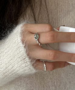 2025 New Style Chinese Jade Bamboo Joint Ring for Women - Elegant Versatile High-Quality Fashion Accessory