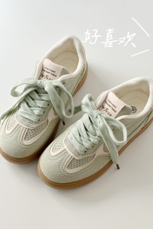 2025 New Style Thin Breathable White Leather Sneakers for Women - Flat-Bottom Training and Board Shoes