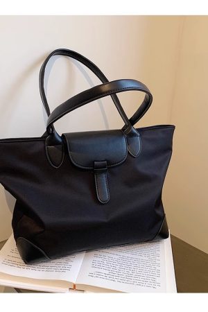 2025 New Style Women's Large Capacity Nylon Tote Bag - High-End Commuting & Versatile Design for Students