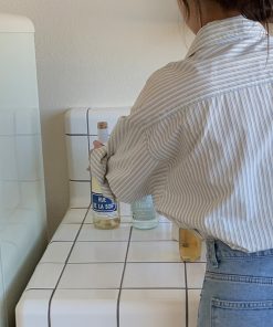 2025 Spring Striped Loose Long Sleeve Shirt for Women, High-End Layering Top, Chic Casual Jacket Style