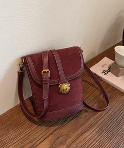 2025 Spring/Summer Ladies Retro Crossbody Bucket Bag - Korean Style Minimalist Artistic Commuter Small Bag