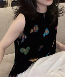 2025 Summer Chinese Fashion Sleeveless Top - Casual Chic Versatile Women's Shirt for High-End Y2K Style
