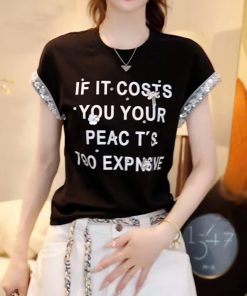 2025 Summer Handmade Sequin Floral Waist-Defining Slim Fit Short Sleeve T-Shirt Top for Trendy Y2K Style