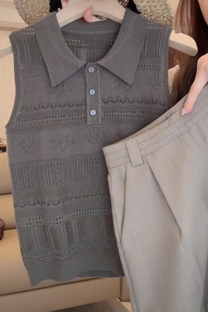 2025 Summer Hollowed-Out Linen Vest - Lightweight Boho Style for Effortless Layering