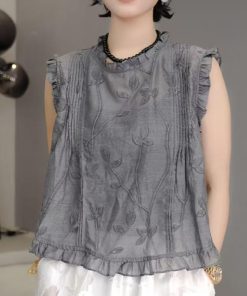 2025 Summer Retro Casual Lace Doll Collar Short Sleeve T-Shirt - Three-Dimensional Design, Quality Fashion Top