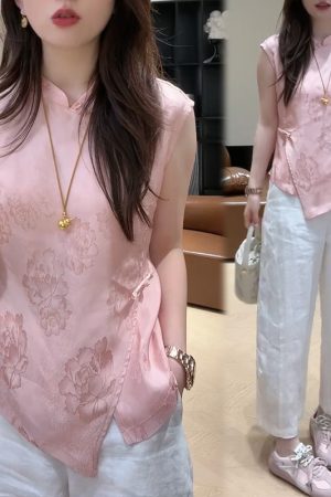 2025 Summer Round Neck Sleeveless Top & Casual Pants Set for Girls, Slimming Two-Piece Outfit, Versatile Daily Wear