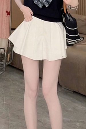 2025 Summer Stylish Sleeveless Polo Neck Knitted Top & Slimming Versatile Skirt Pants Casual Set for Women - Y2K Inspired Fashion