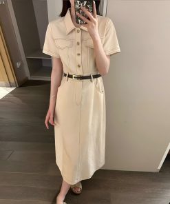 2025 Summer Waist-Defining Dress for Girls - Trendy and Versatile Fashion with Unique Design, Perfect for Casual and Dressy Occasions