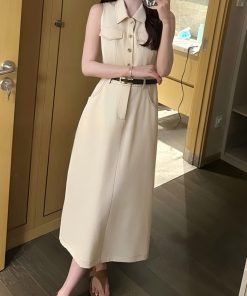 2025 Summer Waist-Defining Dress for Girls - Trendy and Versatile Fashion with Unique Design, Perfect for Casual and Dressy Occasions