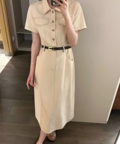 2025 Summer Waist-Defining Dress for Girls - Trendy and Versatile Fashion with Unique Design, Perfect for Casual and Dressy Occasions