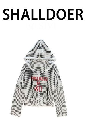 2025 Summer Women's Casual Long Sleeve Hooded T-Shirt with Letter Print - Versatile High-End Fashion Essential