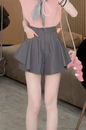 2025 Summer Women's Sleeveless Polo Neck Knitted Top & Slimming Versatile Skirt Pants Casual Set - Stylish Youthful Look