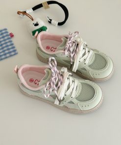 2025 Summer Women's Versatile Mesh Board Shoes - Trendy Breathable White Sneakers for Niche Street Style