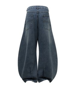 2025 Wide-Leg Curved Blade Jeans - Trendy Machete Pants for Y2K Style Lovers