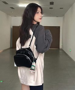 2025 Women's Cute Solid Color Black Mini Backpack - Versatile Casual Trendy Bag Inspired by Jennie Style