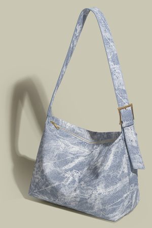 2025 Women's Denim Tote Bag - Large Capacity, Trendy Shoulder Crossbody for Commuting & Everyday Style