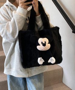2025 Women's Fluffy Plush Tote Bag - Large Capacity Furry Shoulder Handbag for Spring and Summer Fashion