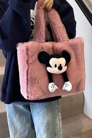 2025 Women's Fluffy Plush Tote Bag - Large Capacity Furry Shoulder Handbag for Spring and Summer Fashion