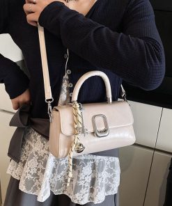 2025 Women's High-End Versatile Small Square Handbag - Fresh Spring Summer Style Shoulder Crossbody Bag