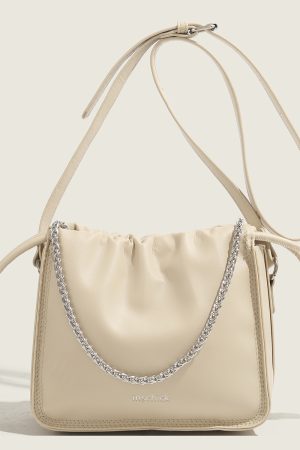 2025 Women's High-End Wrinkled Chain Shoulder Bag - Versatile Commuting Crossbody in Trendy Niche Design