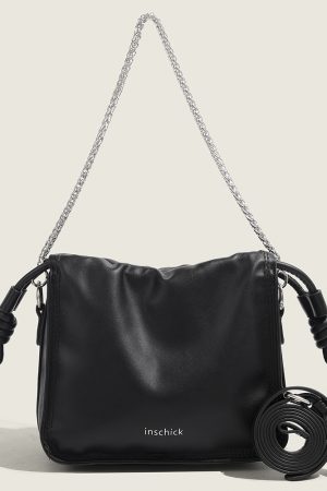 2025 Women's High-End Wrinkled Chain Shoulder Bag - Versatile Commuting Crossbody in Trendy Niche Design