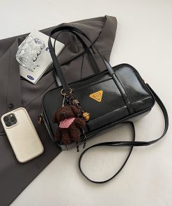 2025 Women's Oil Wax Leather Underarm Bag - Trendy Shoulder Crossbody with High-End Feel, Perfect for Spring and Summer Commuter Style