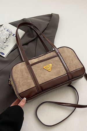 2025 Women's Oil Wax Leather Underarm Bag - Trendy Shoulder Crossbody with High-End Feel, Perfect for Spring and Summer Commuter Style