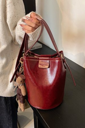 2025 Women's Retro Bucket Bag - Casual Crossbody Shoulder Style for Spring and Summer - Trendy Versatile Fashion Accessory