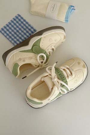 2025 Women's Summer Sneakers - Breathable Thick-Soled Casual Sports Shoes in White, Versatile and Stylish for Everyday Wear
