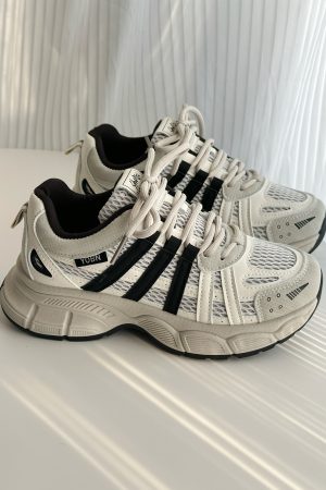 2025 Women's Thick-Soled Dad Shoes - Lightweight Versatile Casual Sports Sneakers for Trendy Y2K Style