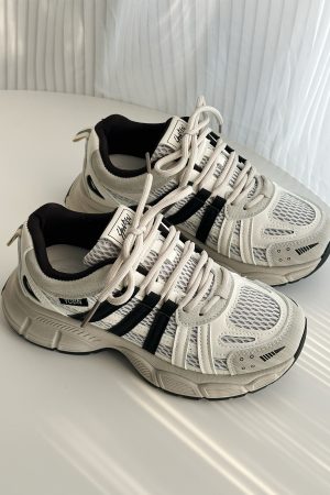 2025 Women's Thick-Soled Dad Shoes - Lightweight Versatile Casual Sports Sneakers for Trendy Y2K Style