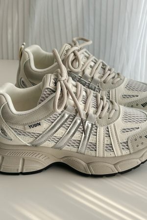 2025 Women's Thick-Soled Dad Shoes - Lightweight Versatile Casual Sports Sneakers for Trendy Y2K Style